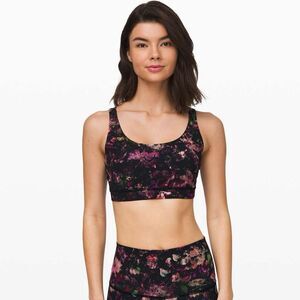 Lululemon Energy Sports Bra Floral Illusion Antique Multi Size 6